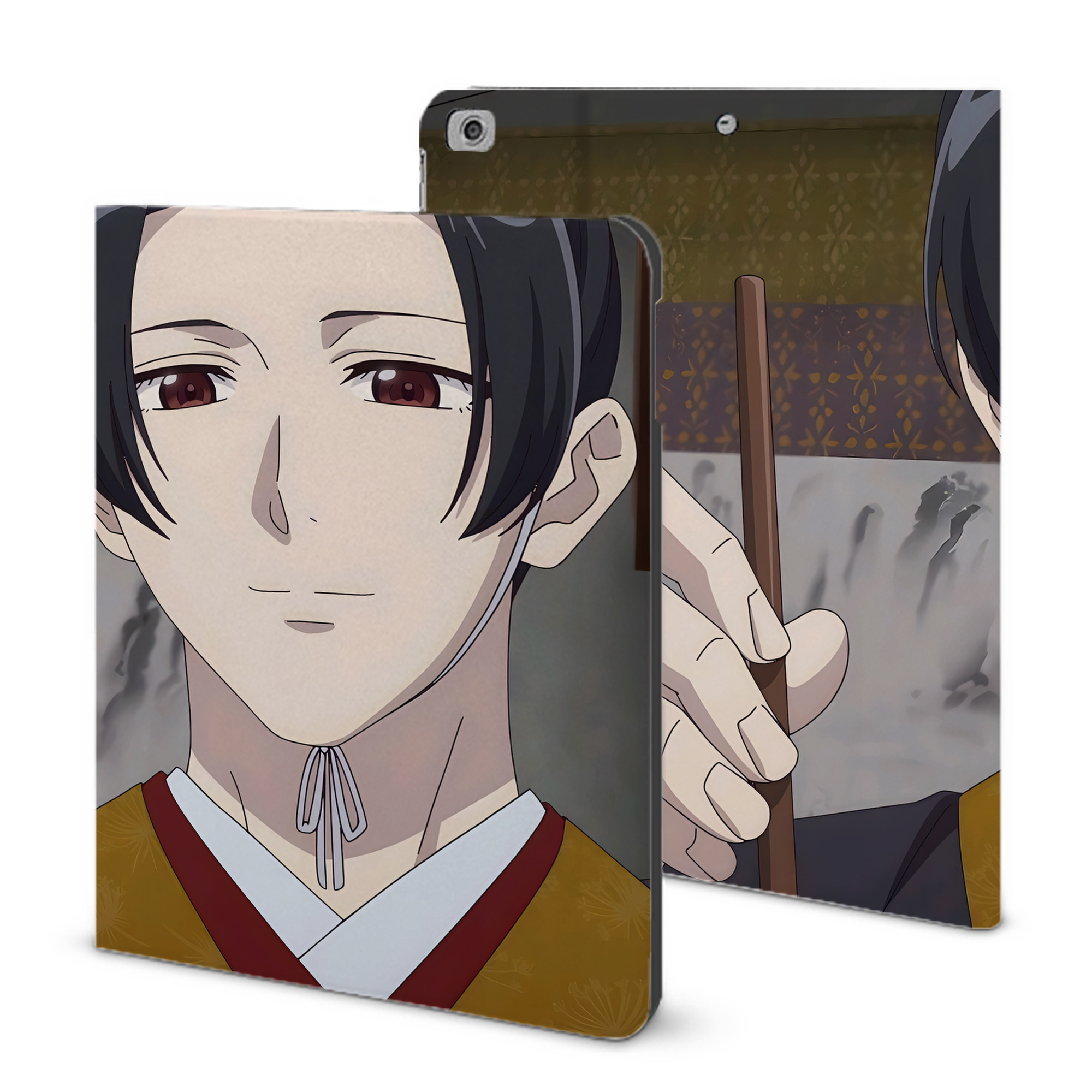 （画像用） 薬屋のひとりごと The Apothecary Diaries IPad ケース ブック型 PUレザー TPU 耐衝撃 軽量 薄型 ペン収納なし 全面保護 IPad 各モデル対応